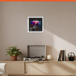 "12X12""  White Classic Vinyl Record Frame For 12 Inch Lp Album Covers - Elegant Wall Display - Ak Frames" - thumbnail 8