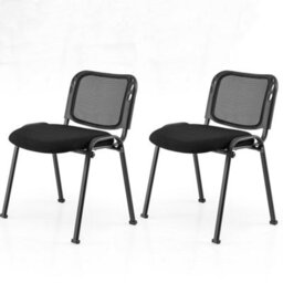 Gainoom Meeting Room Chair Set Of 2 Stackable Conference Chairs Mesh Office Chair Computer Task Chair Guest Waiting Room Chair - thumbnail 9