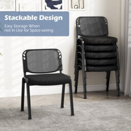Gainoom Meeting Room Chair Set Of 2 Stackable Conference Chairs Mesh Office Chair Computer Task Chair Guest Waiting Room Chair - thumbnail 6