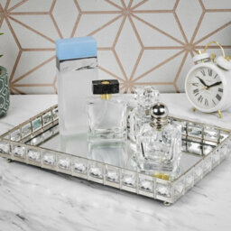 Urbn-Living Urbnliving - Rectangle Silver Mirror Tray - thumbnail 3