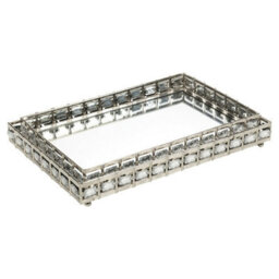 Urbn-Living Urbnliving - Rectangle Silver Mirror Tray - thumbnail 1