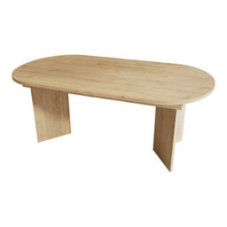 Btm Extendable Dining Table 160 200X90Cm, Seats 6 8, Rounded Corners, Thick Top, Oak - thumbnail 9