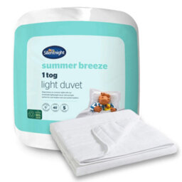 Silentnight Summer Breeze 1 Tog Duvet - Double - thumbnail 1