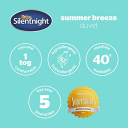 Silentnight Summer Breeze 1 Tog Duvet - Double - thumbnail 9