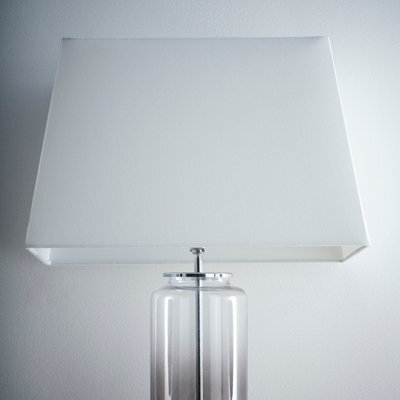 "K Living Kliving 21"" Modern White Rectangle Light Shade For Ceiling Pendant" - image 1