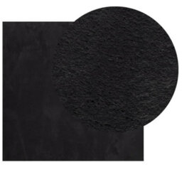 Walplus Rug Huarte Short Pile Soft And Washable Black 120X120 Cm - thumbnail 3
