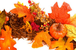 Best Artificial 6Ft/180Cm Autumn Halloween Maple Garland With 50 Warm White Led Lights - thumbnail 3