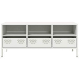 Berkfield Industrial Tv Cabinet White 101.5X39X43.5 Cm Cold-Rolled Steel - thumbnail 4