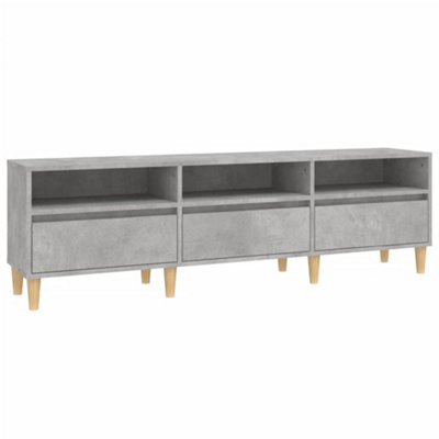 Berkfield Classic Tv Cabinet Concrete Grey 150X30X44.5 Cm Engineered Wood - image 1