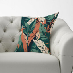 Warren Reed Designer Autumn Tropical Leaves Cushions 60Cm X 60Cm - thumbnail 2