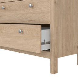 Wyld Haus Gossmere Hickory Oak Effect 5-Drawer Tall Chest Matt Finish Natural - thumbnail 8