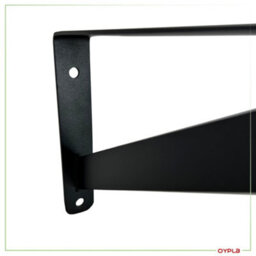 Oypla 5Ft Wall Mounted Garment Clothes Rail Super Heavy Duty All Metal Black - thumbnail 5