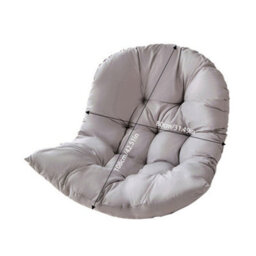 Living And Home Light Grey Seat Pad Cushion For Garden Egg Chair Hanging Basket Chair Hammock (Without Chair) 80 X 108 Cm - thumbnail 7