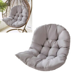 Living And Home Light Grey Seat Pad Cushion For Garden Egg Chair Hanging Basket Chair Hammock (Without Chair) 80 X 108 Cm - thumbnail 2