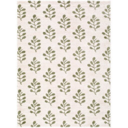 Livabliss Tivoli-Washable Cream Green Modern High Pile Living Dining Bedroom Rug 160 X 213 Cm Easy Care, Non Shedding - thumbnail 2