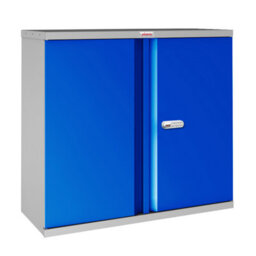 Phoenix Safe Company Phoenix Scl Series Scl0891Gbe 2 Door 1 Shelf Steel Storage Cupboard Grey Body & Blue Doors With Electronic Lock