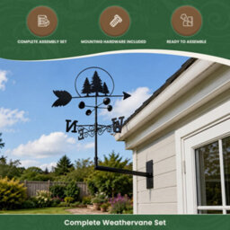 Garden Market Place Weathervane - Trees Steel Weathervane With Ground Spike And Wall Fixing. - thumbnail 7