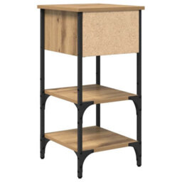 Berkfield Bedside Cabinet Artisan Oak 34X36X70 Cm Engineered Wood - thumbnail 8