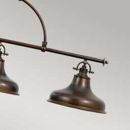 Luminosa Lighting Elstead Emery 3 Light Pendant Bar Chandelier Light Palladian Bronze, E27 - thumbnail 5