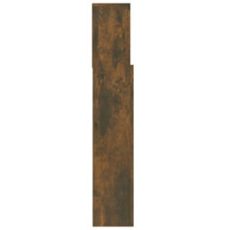 Berkfield Headboard Cabinet Smoked Oak 100X19X103.5 Cm - thumbnail 5