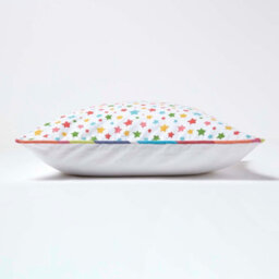 Homescapes Cotton Multi Colour Stars Cushion Cover, 45 X 45 Cm - thumbnail 3