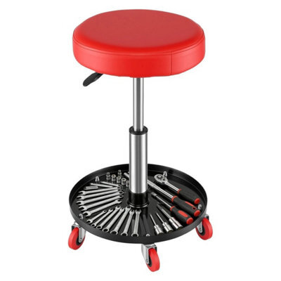 Mechanic Rolling Seat Stool With Swivel Wheels - image 1