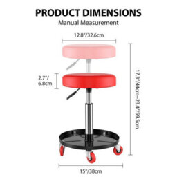 Mechanic Rolling Seat Stool With Swivel Wheels - thumbnail 2