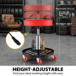 Mechanic Rolling Seat Stool With Swivel Wheels - thumbnail 5