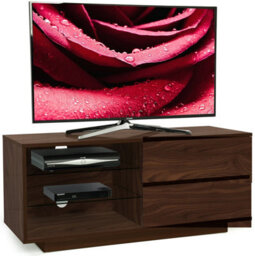 "Centurion Supports Gallus Premium Walnut With 2-Walnut Drawers And 2 Shelves Up To 55"" Led, Oled, Lcd Tv Cabinet"