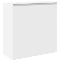 Berkfield Reception Desk White 100X50X103.5 Cm Engineered Wood - thumbnail 7