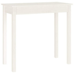 Walplus Console Table White 80X40X75 Cm Solid Wood Pine - thumbnail 2