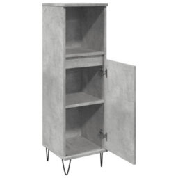 Berkfield Industrial Bathroom Cabinet Concrete Grey 30X30X100 Cm Engineered Wood - thumbnail 7