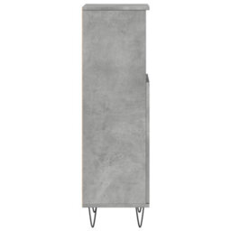 Berkfield Industrial Bathroom Cabinet Concrete Grey 30X30X100 Cm Engineered Wood - thumbnail 5
