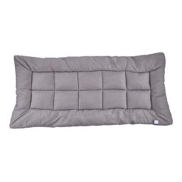 Living And Home King Size Grey Quilted Mattress Topper With Elastic Straps - thumbnail 4