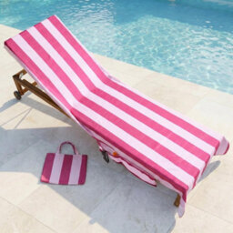 Ohs Stripes Beach Towel With Bag Quick Dry Absorbent Travel Spa - thumbnail 2