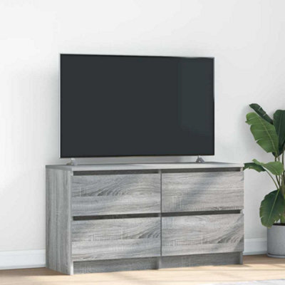 Berkfield Tv Cabinet Grey Sonoma 100X35X54 Cm Engineered Wood - image 1