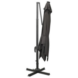 Walplus Cantilever Garden Parasol With Pole And Led Lights Anthracite 300 Cm - thumbnail 3