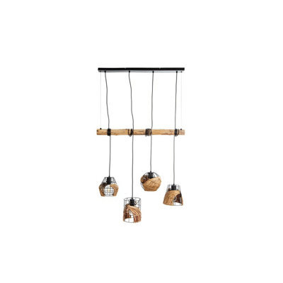 Luminosa Lighting Luminosa Java Bar Pendant Ceiling Light Black 4X E27