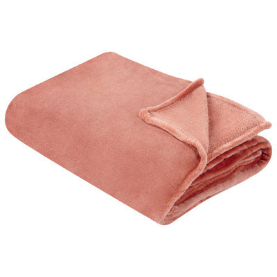 Beliani Blanket Bayburt 200 X 220 Cm Red - image 1