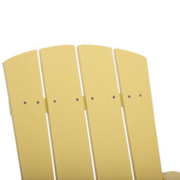 Beliani Garden Chair Adirondack With Footstool Yellow - thumbnail 8