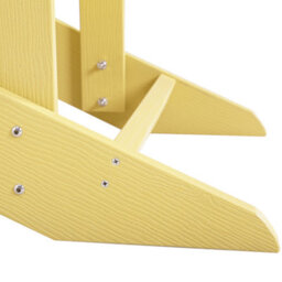 Beliani Garden Chair Adirondack With Footstool Yellow - thumbnail 9