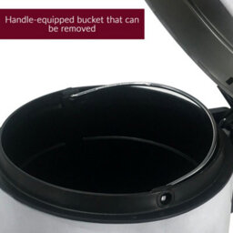 Innoteck Essentials Pedal Dustbin And Toilet Brush With Holder Set - Black. - thumbnail 4