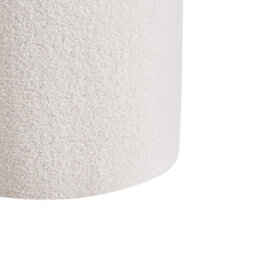 Wyld And Coco Living Boucle Pouffes Set Of 2 Off-White Round Ottomans With Hidden Storage And Nesting Design - thumbnail 9