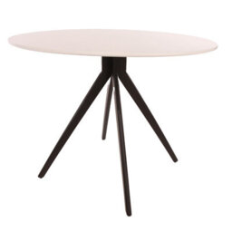 Core Products Aspen White 100Cm Round Dining Table With 4 Natural Fabric Straight Stitch Design Chairs - thumbnail 7