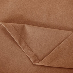 Happy Homewares Mustard Orange Linen Style Blackout Curtains - 46X54 In Drop - 2 Panel - thumbnail 3