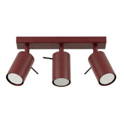 Sollux Lighting Ring Steel Burgundy 3 Lights Modern Ceiling Lamps