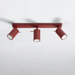 Sollux Lighting Ring Steel Burgundy 3 Lights Modern Ceiling Lamps - thumbnail 2