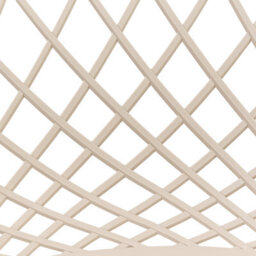 Beliani Set Of 2 Beige Dining Chairs With Net Backrest, Scandinavian Design, Iron Legs - thumbnail 9
