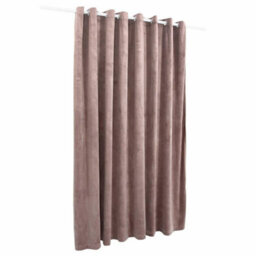 Walplus Blackout Curtain With Metal Rings Velvet Antique Pink 290X245 Cm - thumbnail 3