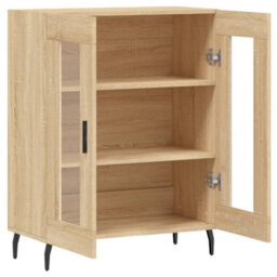 Berkfield Sideboard Sonoma Oak 69.5X34X90 Cm Engineered Wood - thumbnail 6